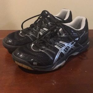 Black Asics Volleyball Shoes